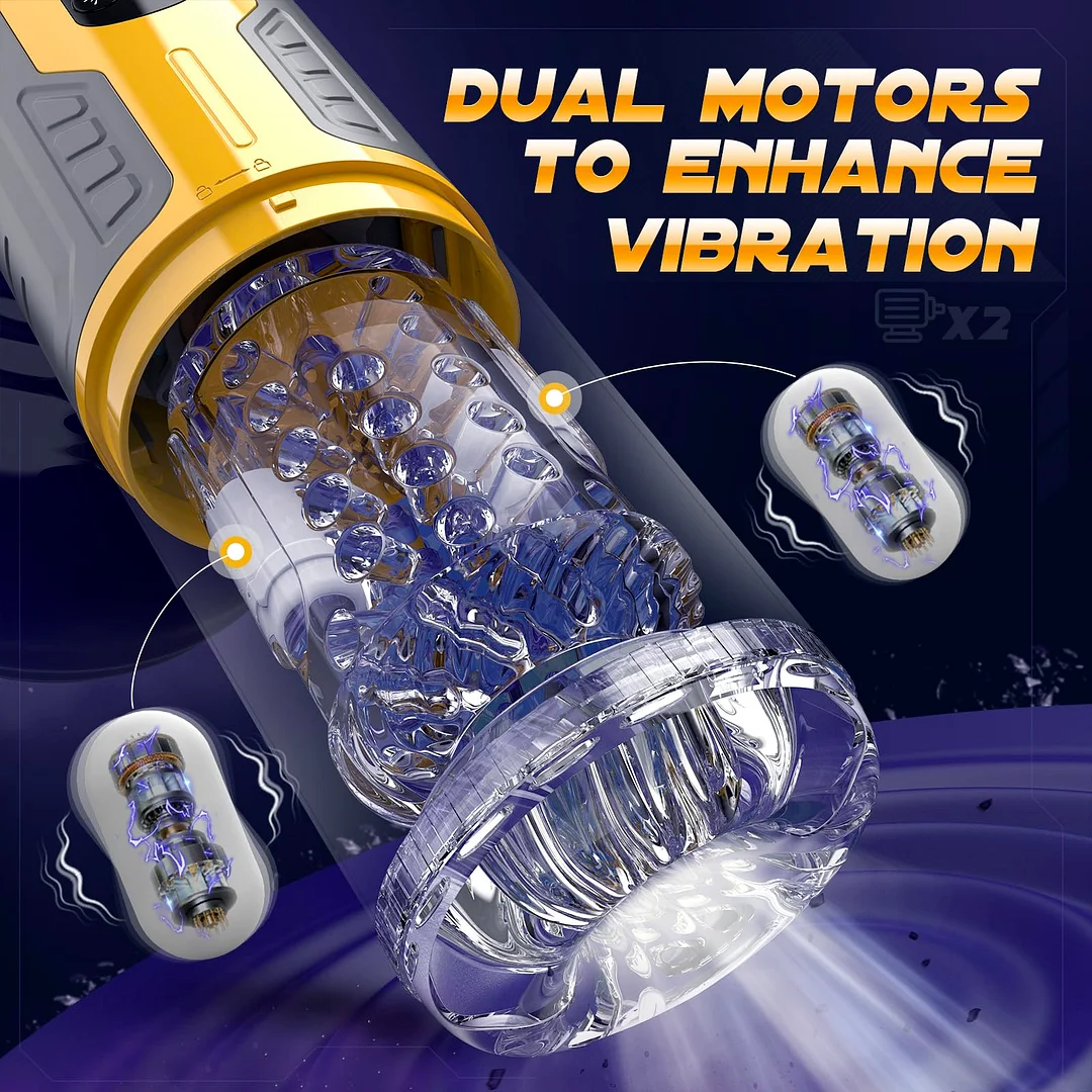 Upgraded Male Stroker With 7 Rotating & Thrusting & Vibrating & Licking