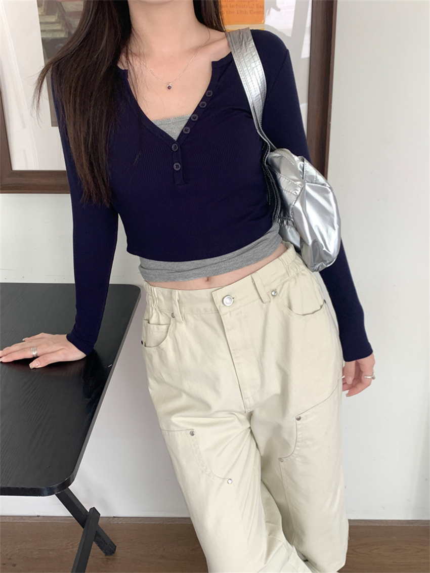 Marzikers costumes for women hot Women High Street T-Shirts With Tank Tops Chic Slim Spring 2025 All Match Office Lady New Daily Casual Tees