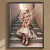 Diamond Painting -DIY Round Drill Young Girl