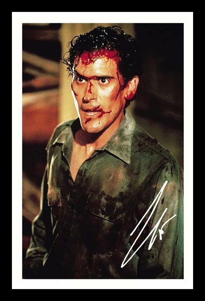 Bruce Campbell - Evil Dead Autograph Signed & Framed Photo Poster painting