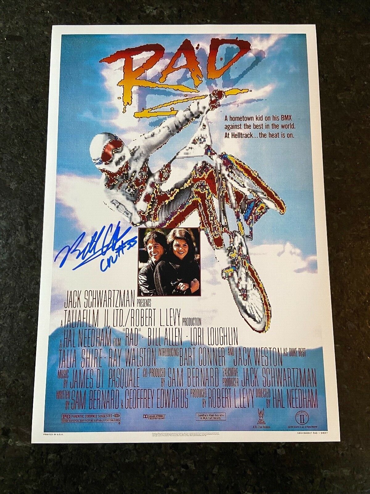 * BILL ALLEN * signed 12x18 poster * RAD * CRU JONES * PROOF * 6