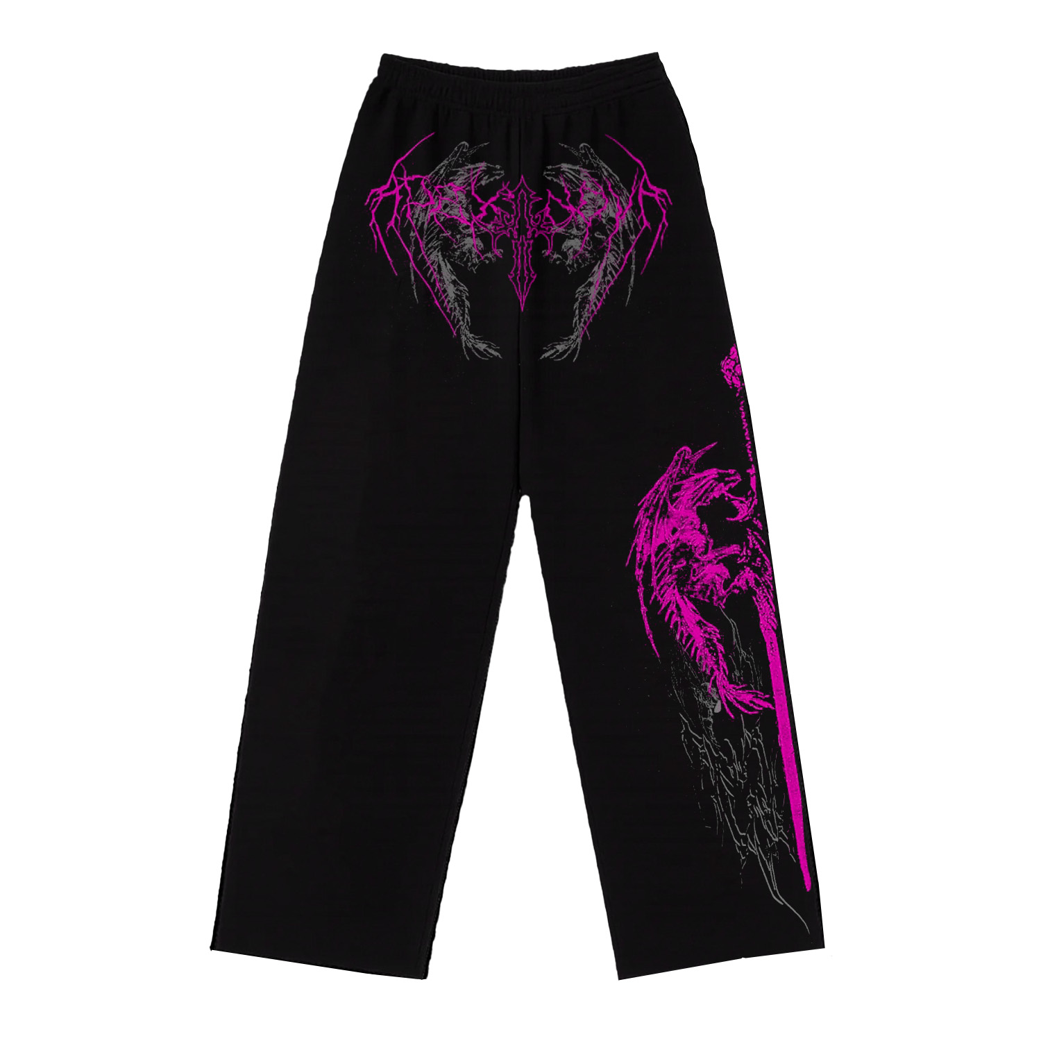 Gothic Dragon・Magenta Night Totem Baggy Pants
