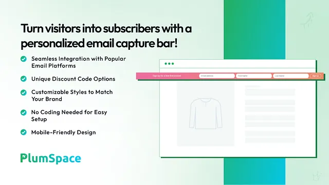 Email Collection Bar