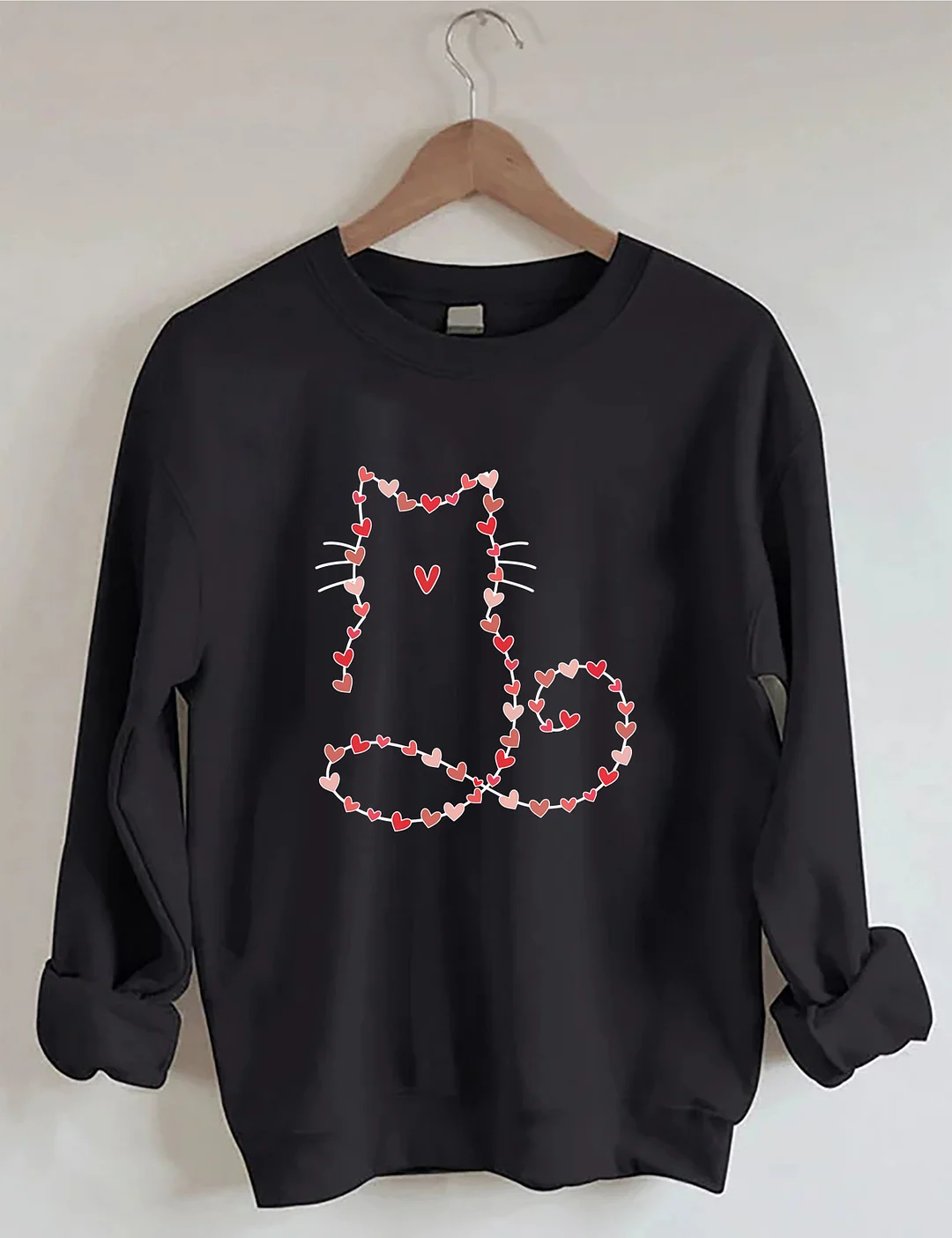 Cat Valentine Heart Sweatshirt