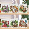 (US Local)6Pcs Coffee Afternoon Tea DIY Diamond Painting Card Diamond Drawing Card