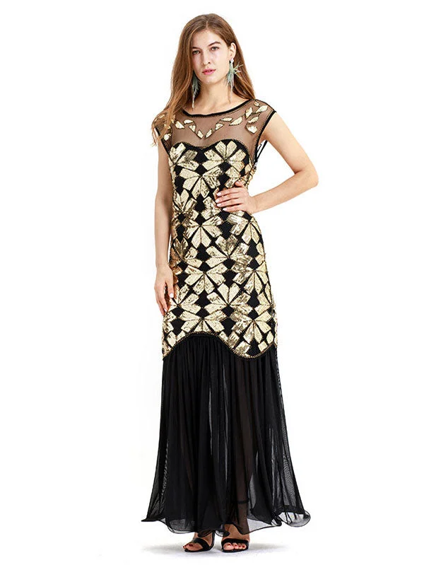 Halloween Costume Vintage 1920s Flapper Dress-elleschic