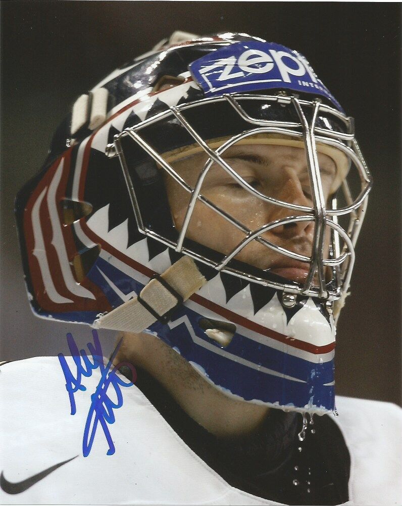 Vancouver Canucks Alex Auld Autographed Signed 8x10 NHL Photo Poster painting COA B