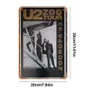 U2 - Panneaux en &eacute;tain m&eacute;tallique(20*30cm/30*40cm) - Musique
