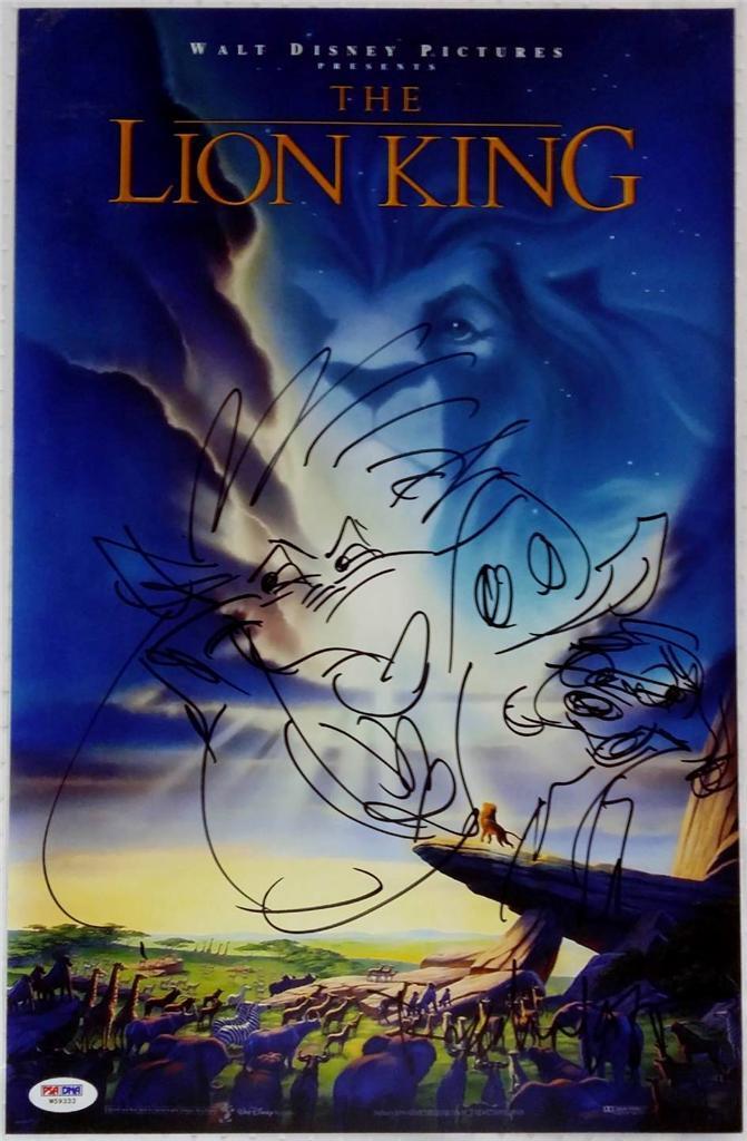 ROB MINKOFF Signed & Sketched TIMON & PUMBA THE LION KING 11x17 Photo Poster painting w/ PSA COA