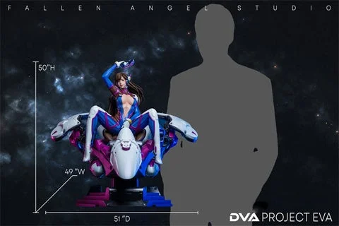 1/4 Scale DVA Project D.Va - Overwatch Resin Statue - Fallen Angel Studio