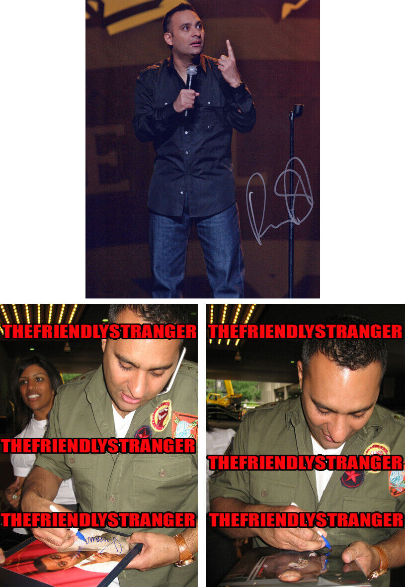 RUSSELL PETERS signed Autographed 8X10 Photo Poster painting Proof INDIAN DETECTIVE Comedian COA