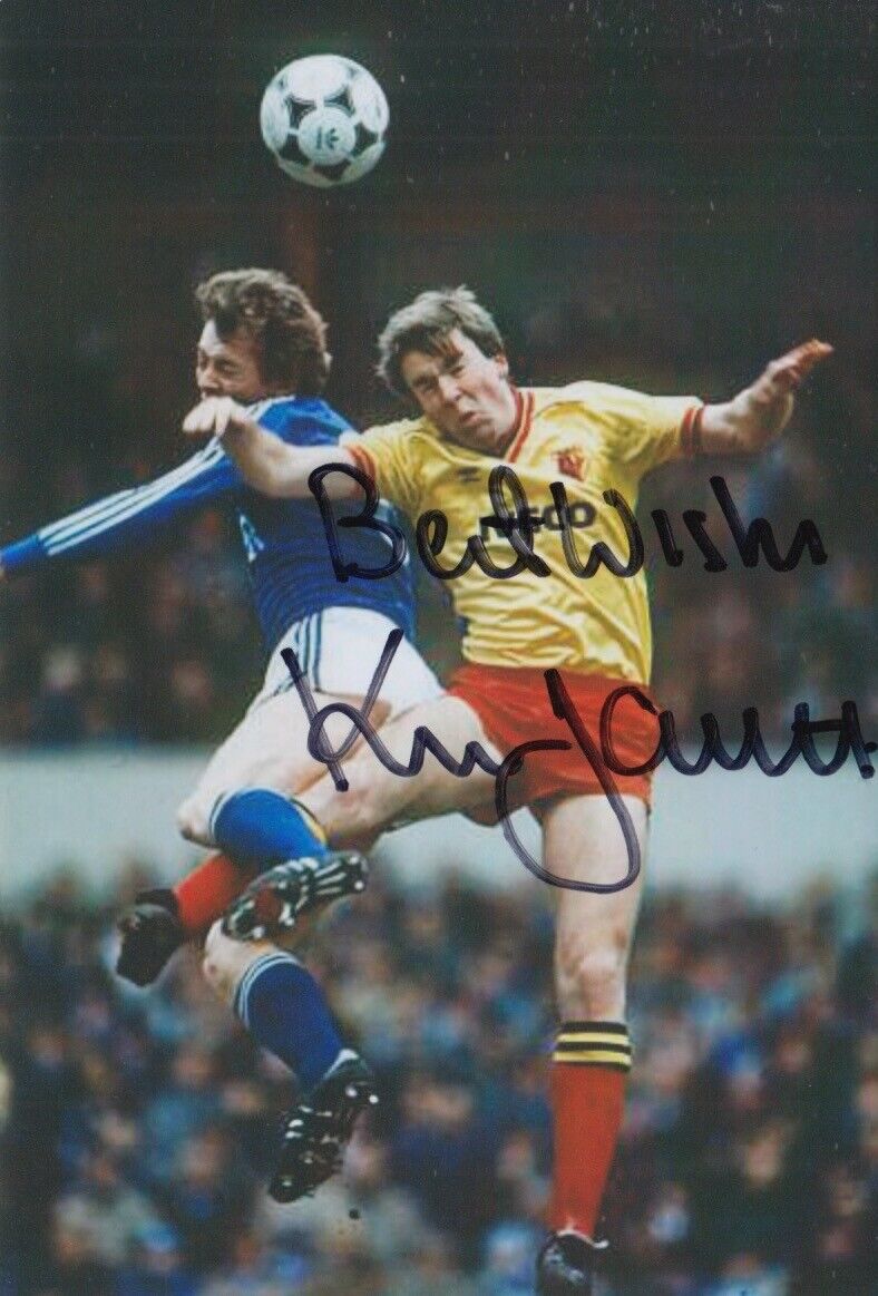 KENNY JACKETT HAND SIGNED 6X4 Photo Poster painting WATFORD FOOTBALL AUTOGRAPH 1