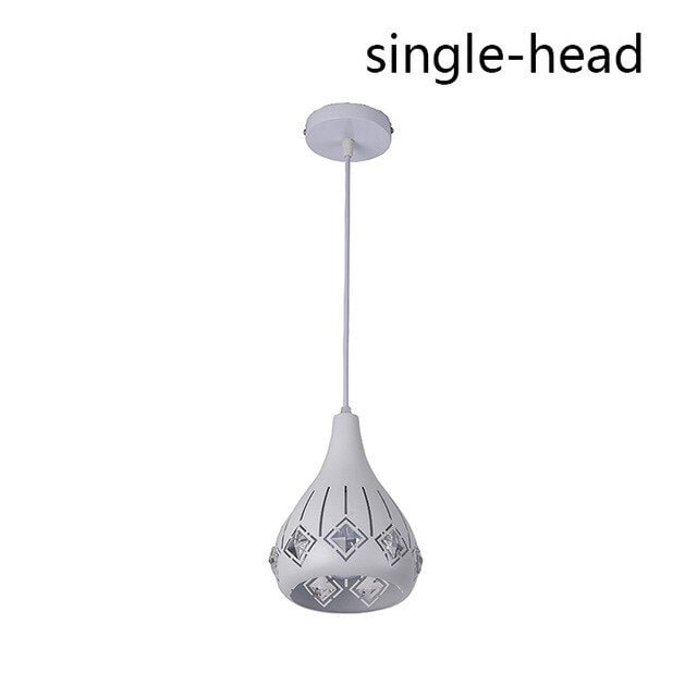 Led Crystal Hanging Light E26 E27 Led Pendant Light Cord Loft Lamps For Living Room Aisle Corridor Kitchen Dining Room Lighting