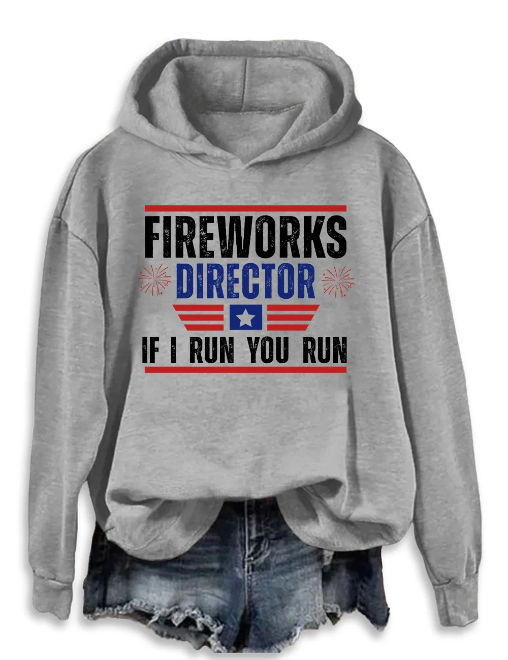 Fireworks Director I Run You Run Hoodie