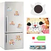 (US Local)6Pcs Acrylic  Cloud Cats Diamond Painting Fridge Magnet for Fridge