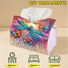 Butterfly Diamond Painting Tissue Box Cover DIY Desk Organizer