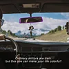 Wevdn Rear View Mirror Protector Frame, Silicone Car RearView Mirror Cover Compatible with Model 3 and Y, Auto Interior Decoration Gifts, Car Accessories (Purple)