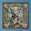 (40*40cm)Flower Koala - Full Round Drill Diamond Painting