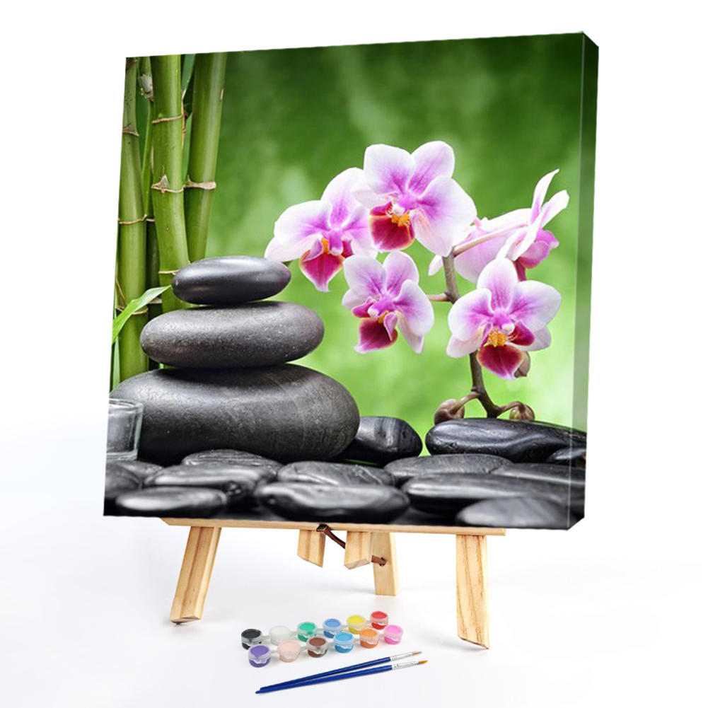 

40*40CM - Paint By Numbers - Bamboo Stone, 501 Original