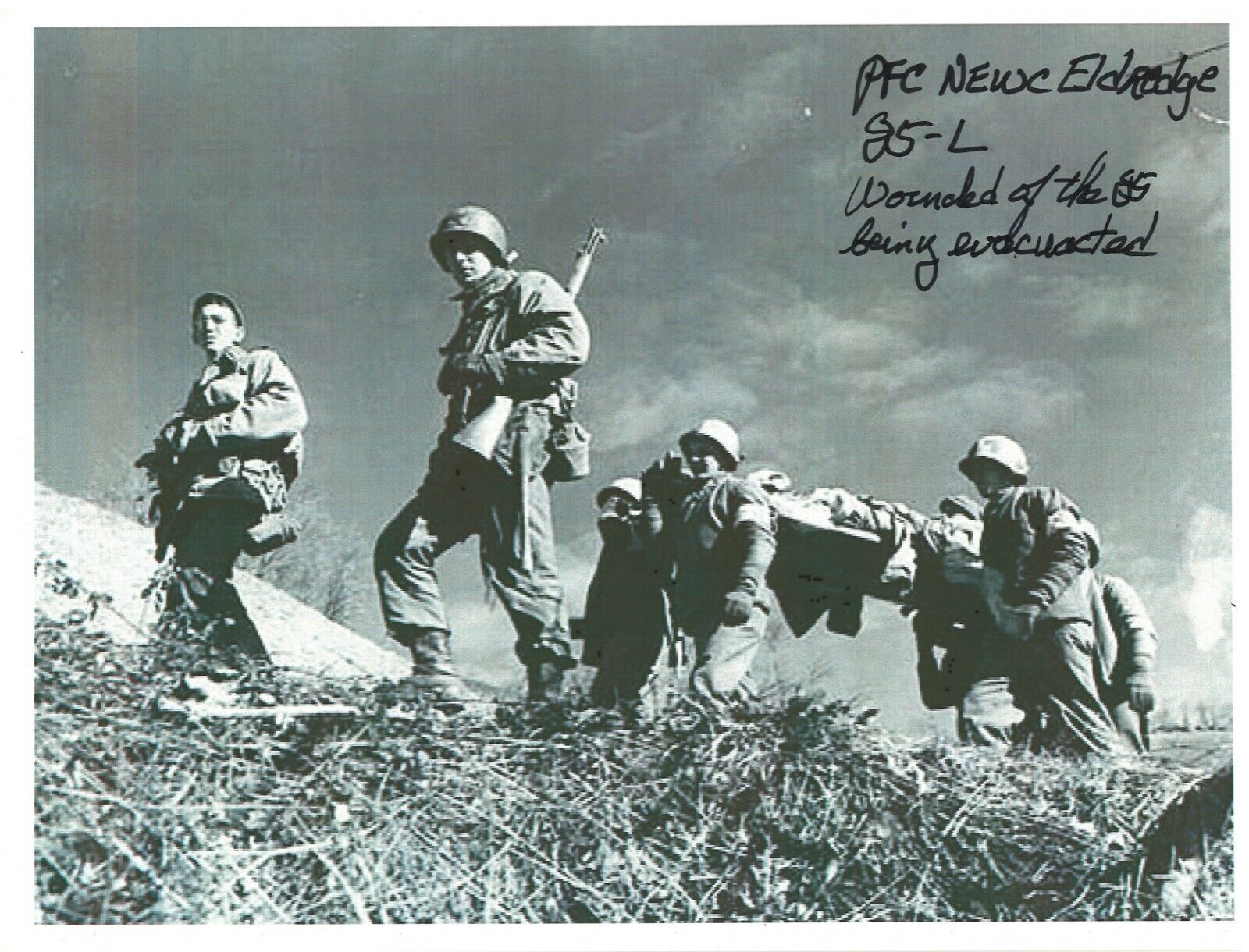 NEWC ELDREDGE 10TH MOUNTAIN DIVISION VETERAN RARE SIGNED Photo Poster painting