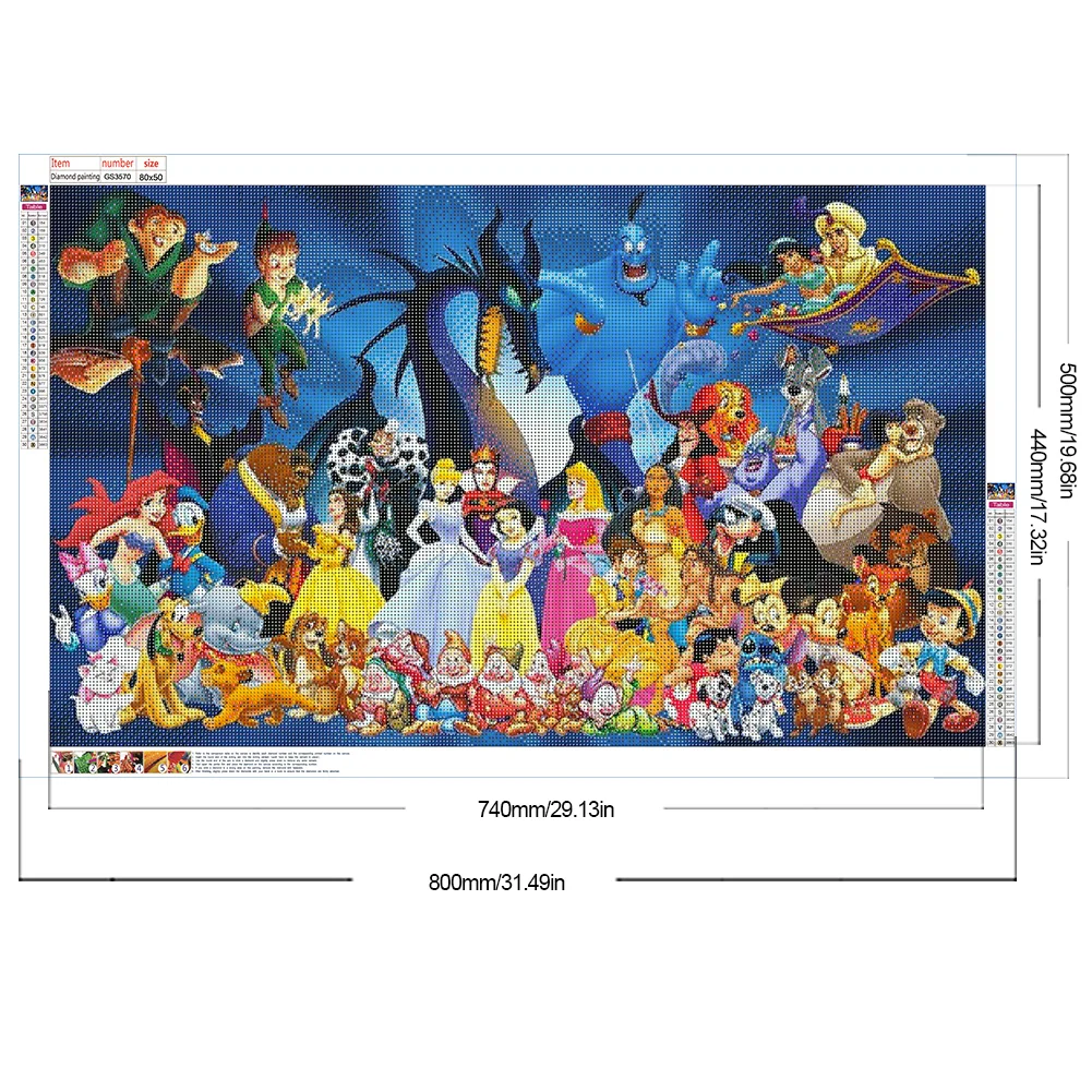 Diamond Painting - Full Round Drill - Cartoon(Canvas|80*50cm)