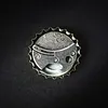Mini Titanium Compact Bottle Opener & Cutter Small Bottle Opener Keychain Coin Knife for Packages Camping DIY & Everyday Carry Gear