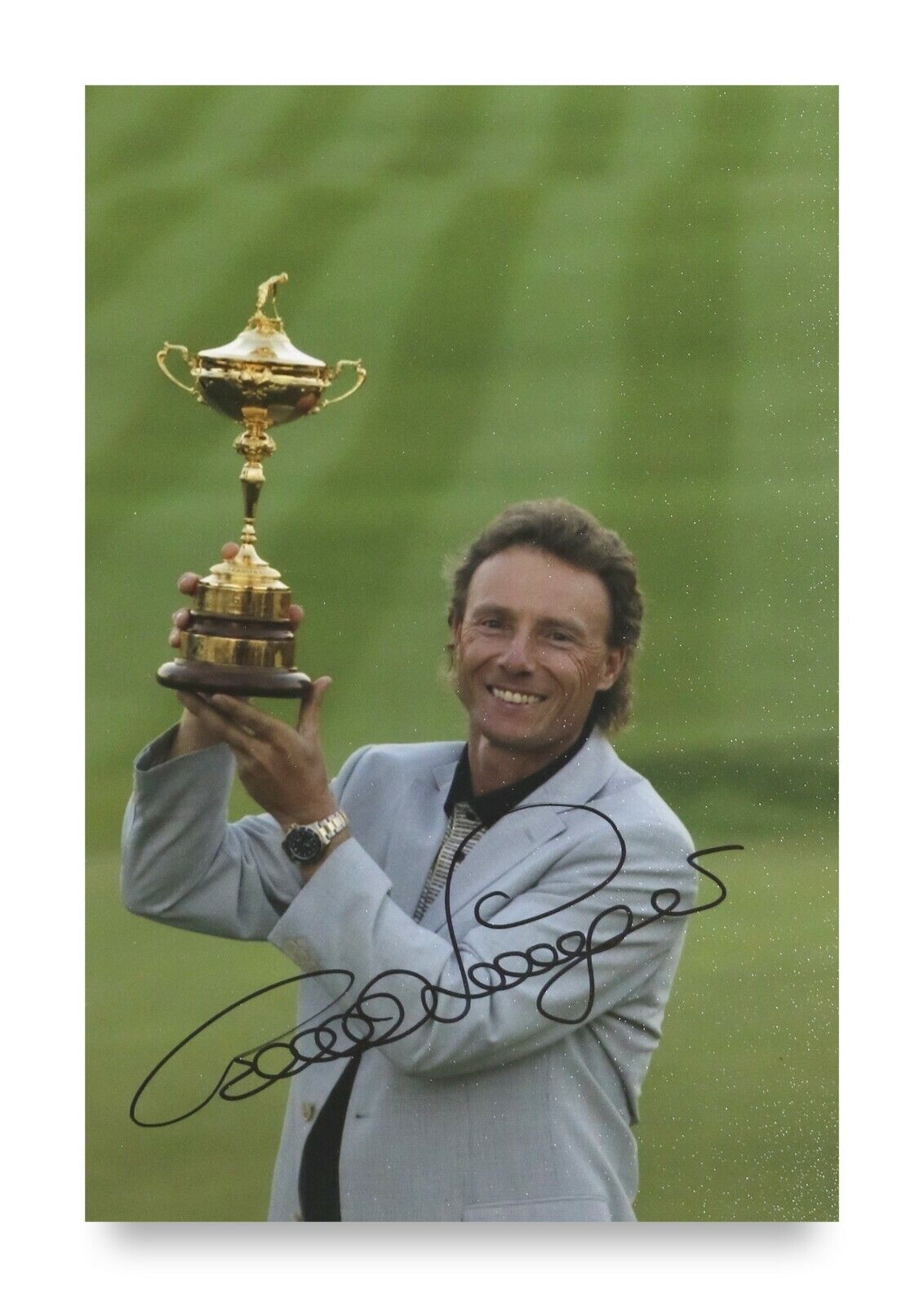 Bernhard Langer Signed 6x4 Photo Poster painting Golf Champion PGA Tour Masters Autograph + COA