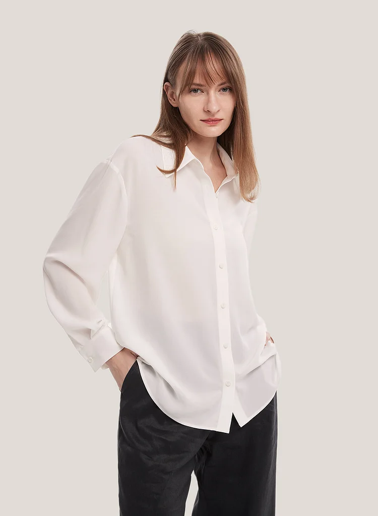 Classic Collar Long-Sleeved Shirt