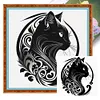 Silhouette - Cat-11CT Stamped Cross Stitch 40*40cm/15.75*15.75in tapestrymarket