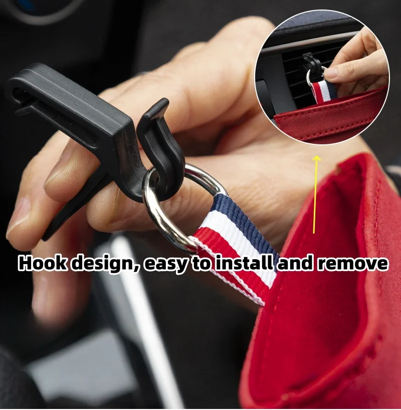 Car air conditioning outlet suede storage box (with independent car logo)