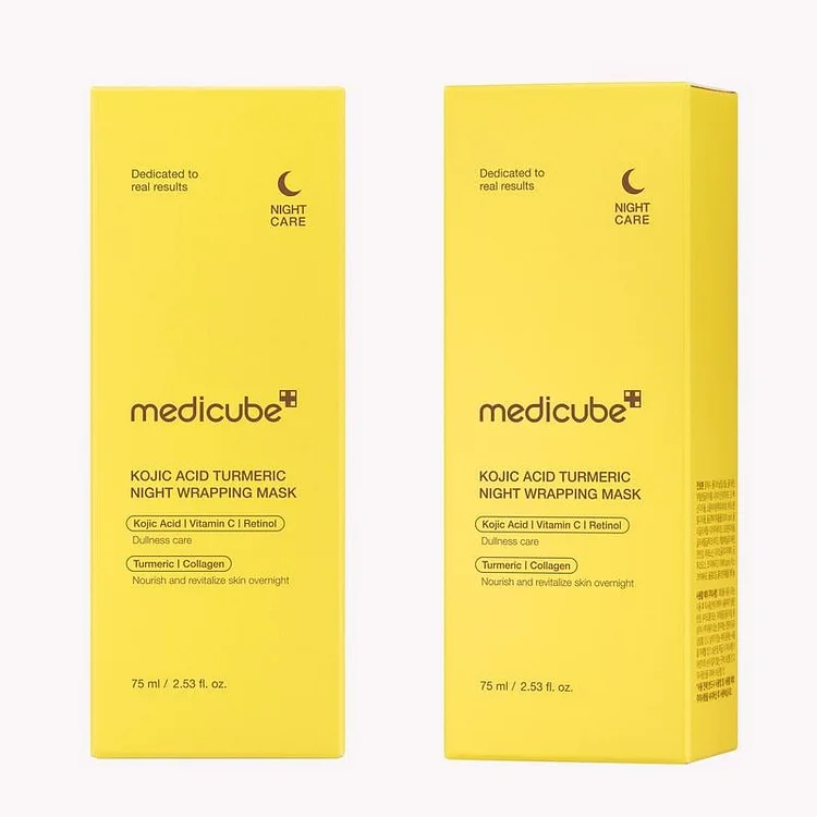 🌿✨ Kojic Acid Turmeric Night Wrapping Mask