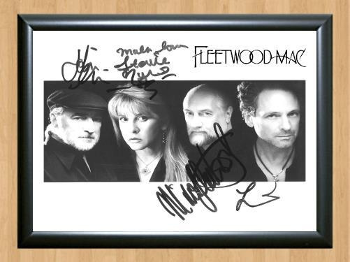 Fleetwood Mac Rumours Signed Autographed Photo Poster painting Poster Print Memorabilia A3 Size 11.7x16.5