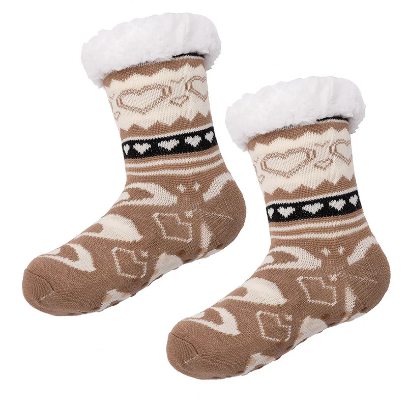 Unisex Christmas Warm Non-slip Carpet Socks