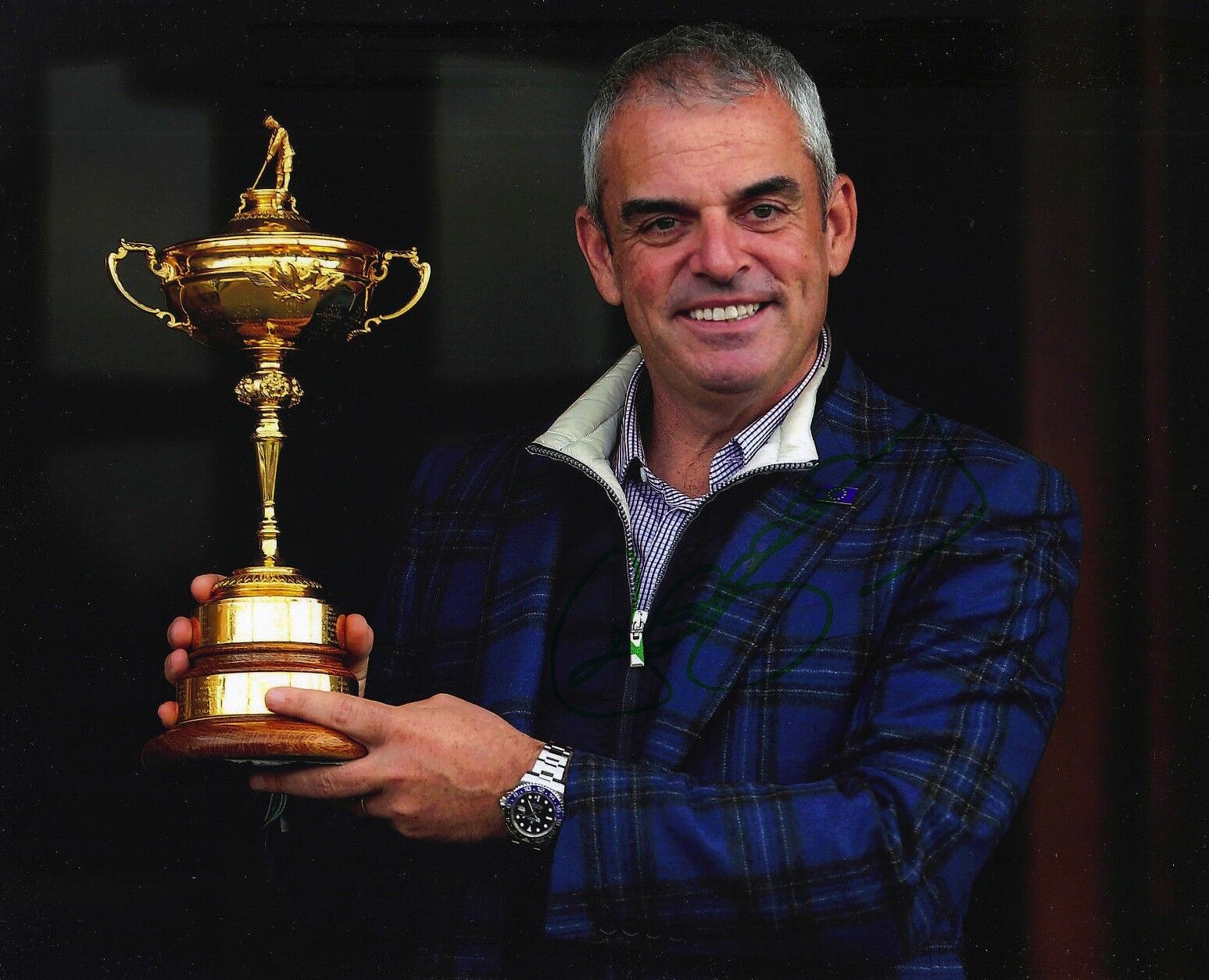 Paul McGinley Signed 10X8 Photo Poster painting 2014 RYDER CUP PROOF AFTAL COA (3042)