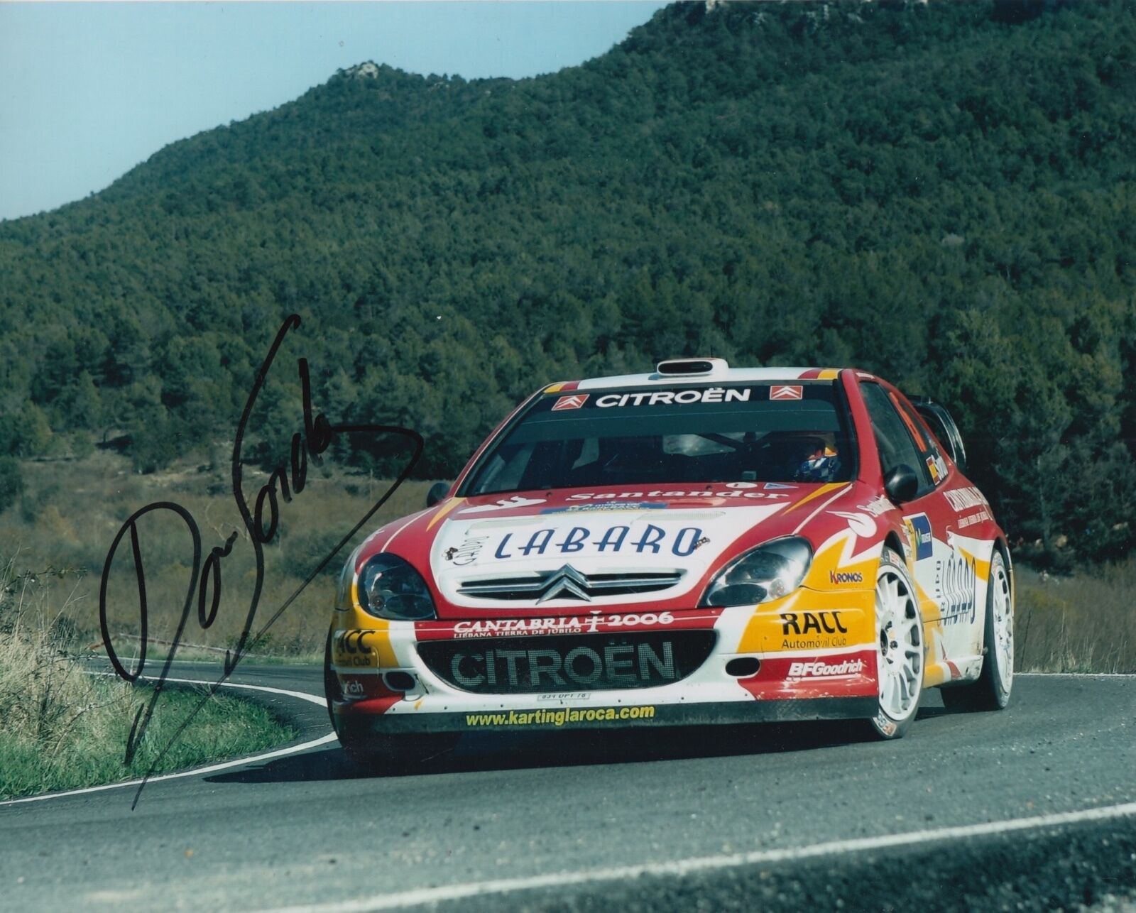 Dani Sordo Hand Signed 10x8 Photo Poster painting Citroen Rally.