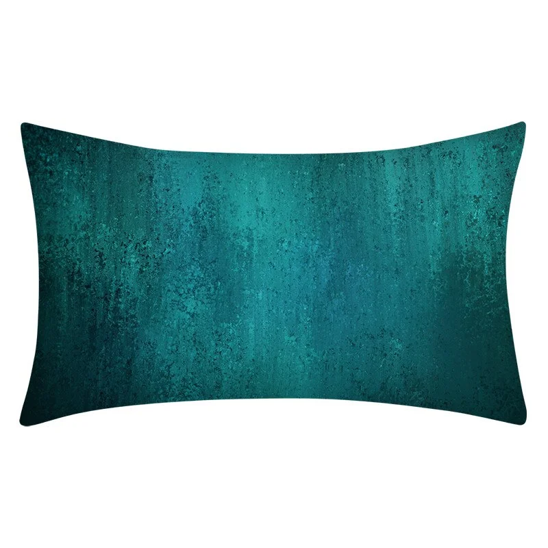 Teal Blue Pillowcase 30X50 Geometry Cushion Cover Polyester Sofa Cushions Decorative Throw Pillows Nordic Home Decor Pillowcover