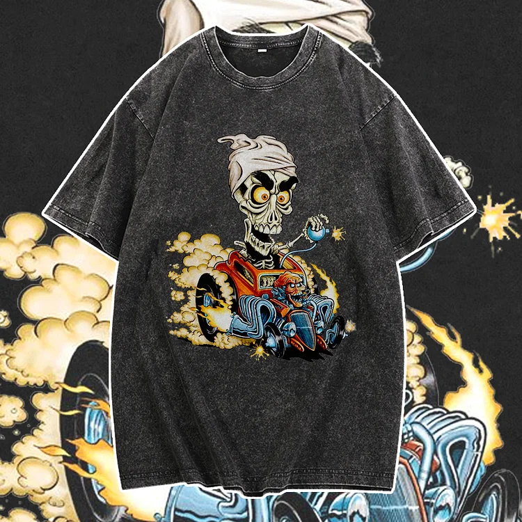 Davidhawaii100% Cotton Casual Hot Rod Culture Terrorist Street T-Shirt - 100% Cotton