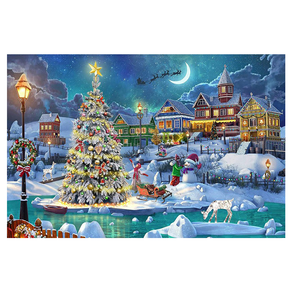 

Christmas Celebration - Round Drill Diamond Painting - 60*40CM (Big Size), 501 Original
