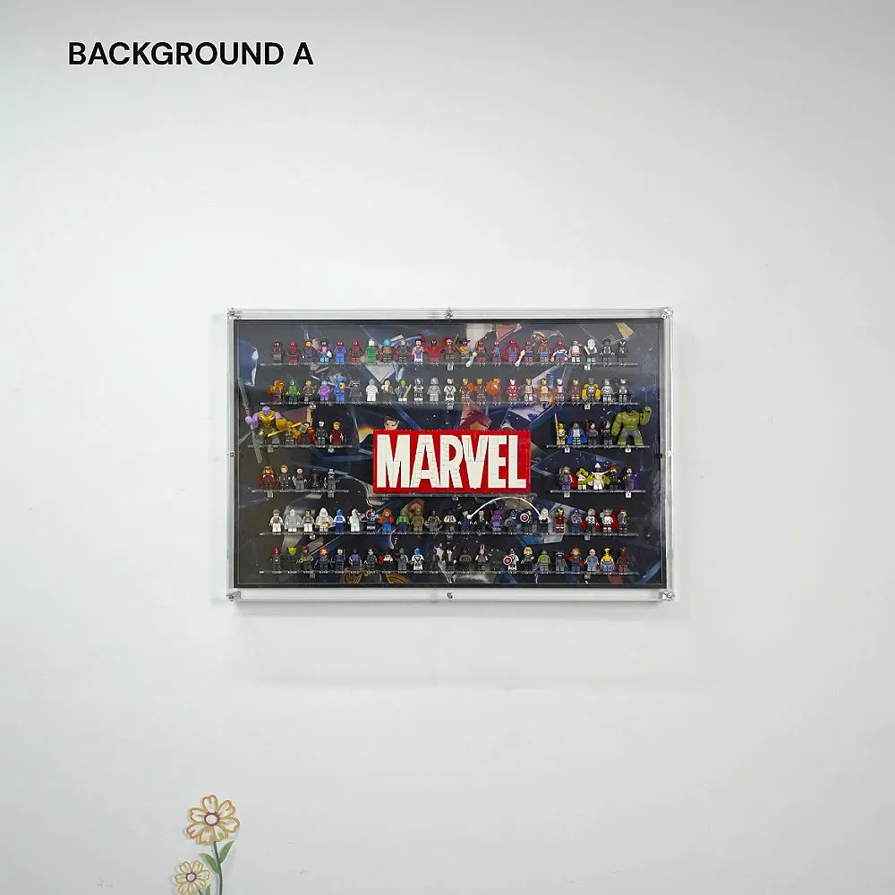 Marvel Display Case Mounted On Wall