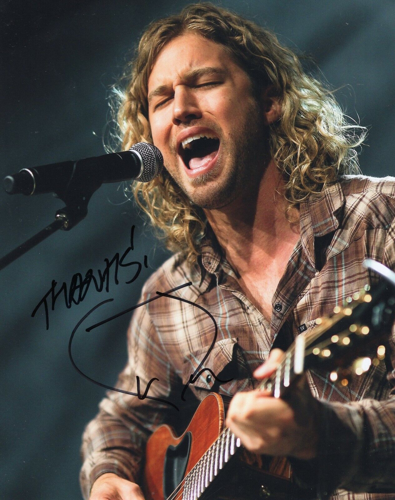 Casey James Signed 8x10 Photo Poster painting w/COA American Idol Let's Don't Call It A Night