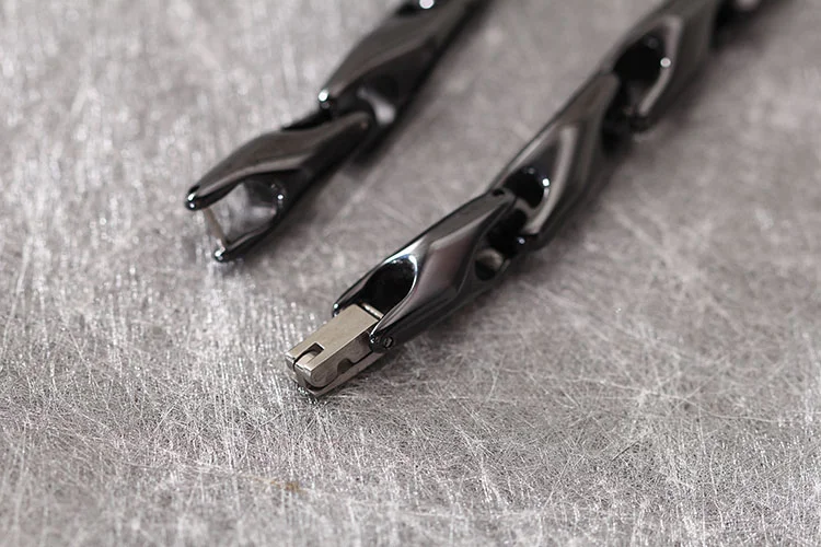 Women's Or Men's 205mm Tungsten Carbide Ceramics Bracelet Hologram Energy Bracelets Fashion Link Chain Bangles Gifts For Mens And Womens