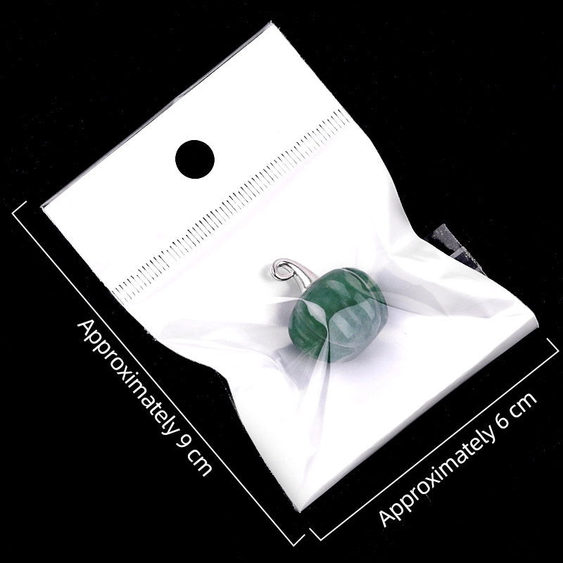 1 Piece 16*20mm Alloy Natural Stone Pumpkin Pendant Jewelry Accessories