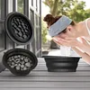 Silicone Face Ice Bath Bowl Folding Cold Plunge Basin Built In Icetray Skin Care