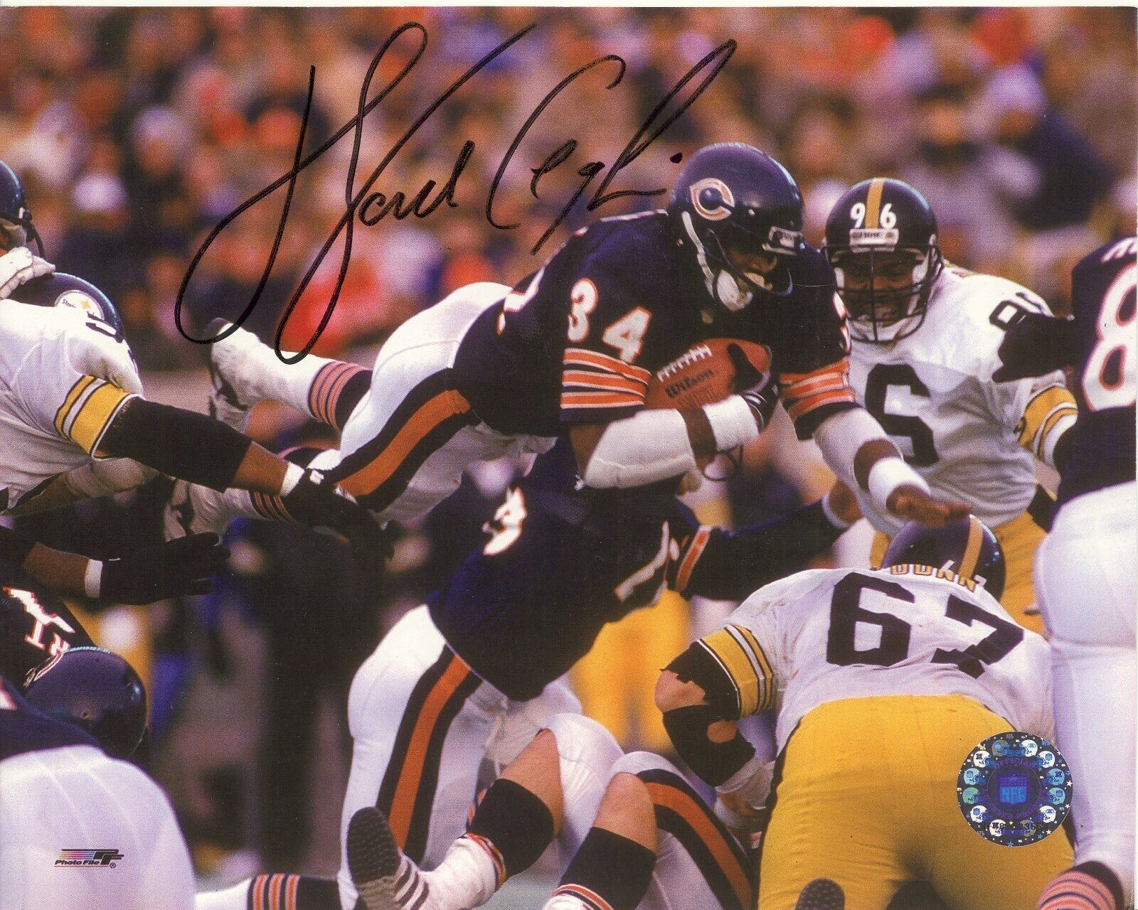 WALTER PAYTON - DIVE Chicago Bears Autographed Signed 8x10 Reprint Photo Poster painting #1 !!