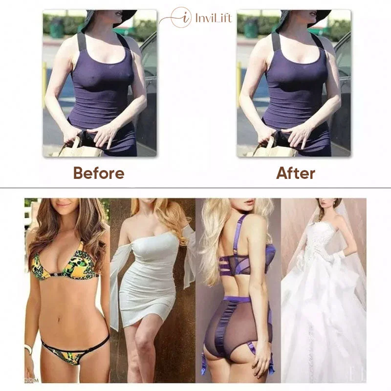 InviLift - Plus size Sexy Strapless Invisible Push Up Bra