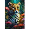(Big Size)Leopard - 11CT Stamped Cross Stitch - 40*60cm - Animal