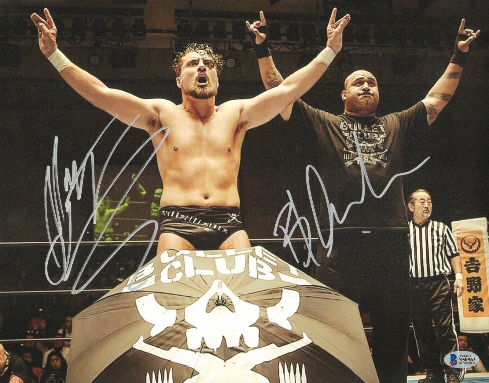 Marty Scurll & Bad Luck Fale Signed 11x14 Photo Poster painting BAS COA New Japan Pro Wrestling