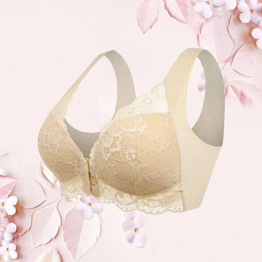 Front Fastening Bras for Women, Front Fastening Bras for The Elderly, Plus  Size Front Closure 5d Shaping Push Up Bra (S,2Pcs D)