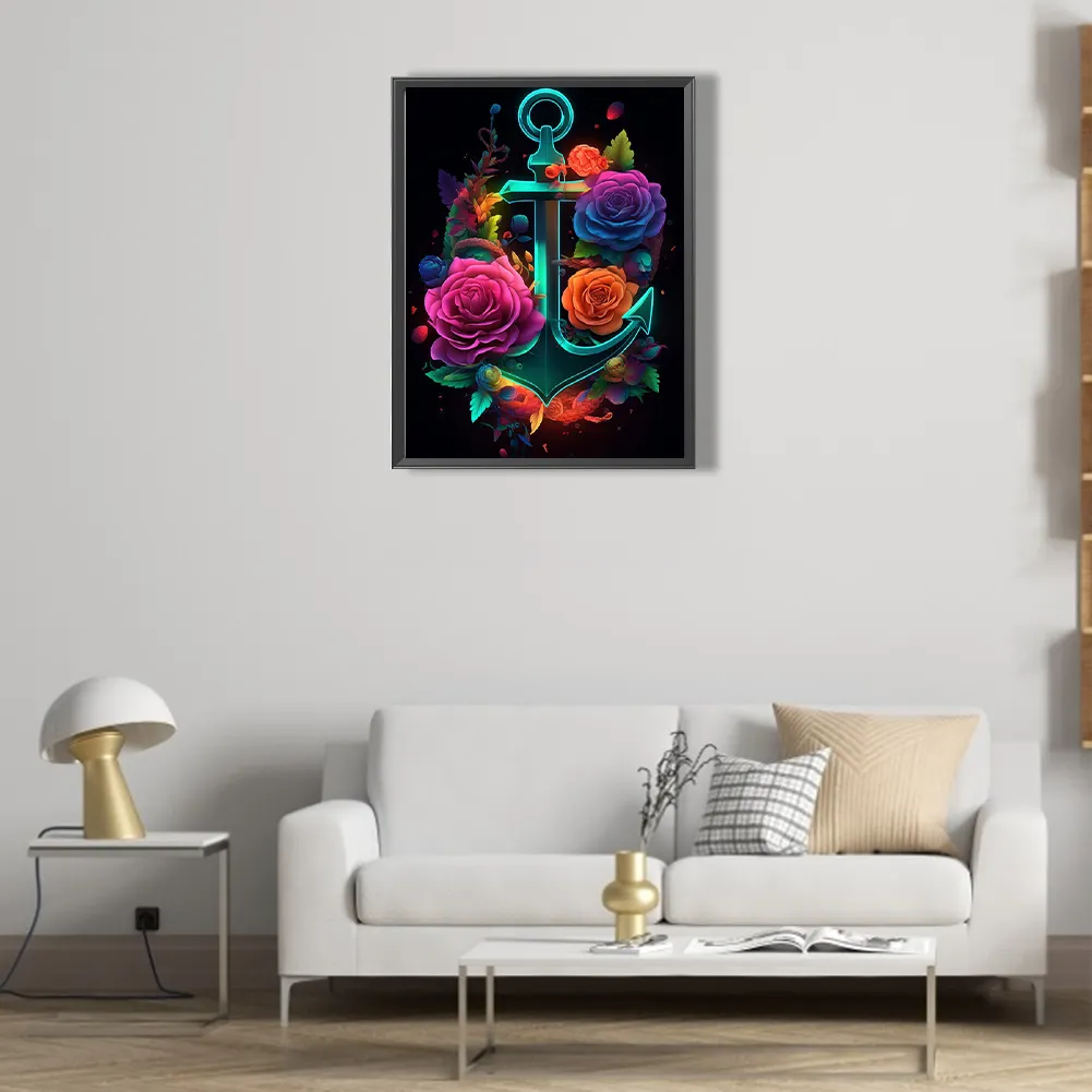 Partial AB Diamond Painting - Full Round Drill - Rose(Canvas|45*60cm)
