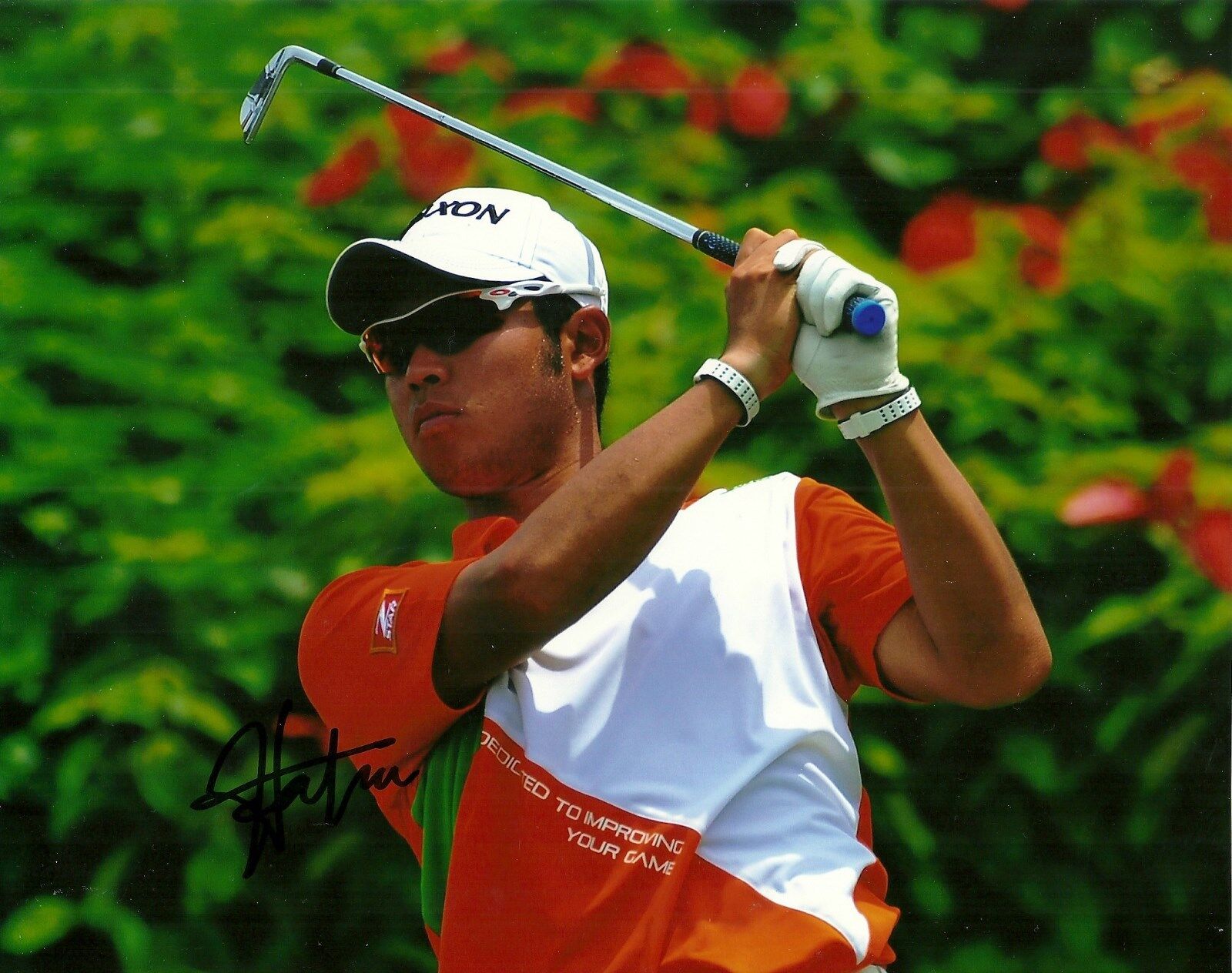 JAPAN HIDEKI MATSUYAMA HAND SIGNED PGA GOLF 8X10 Photo Poster painting W/COA